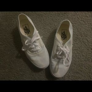 Light blue & white tie dye vans sneakers size 7